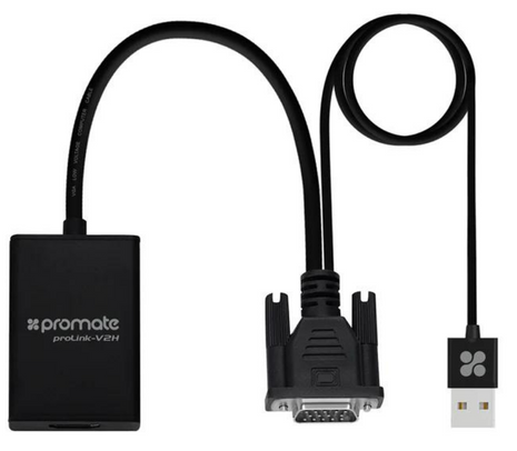 PROMATE PROLINK-V2H ADAPTADOR DE VGA A HDMI C/CABLE USB