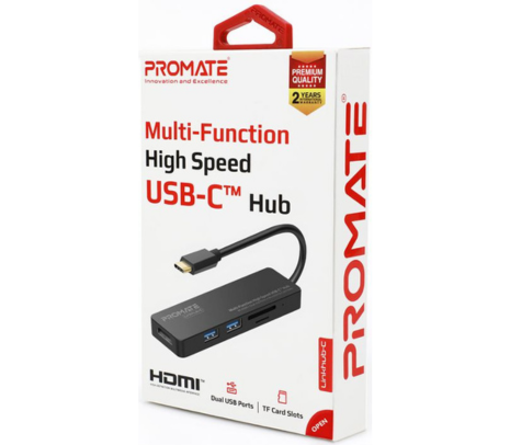 PROMATE LINKHUB-C HUB USB-C/HDMI/2 USB 3.0/MICRODSD/SD