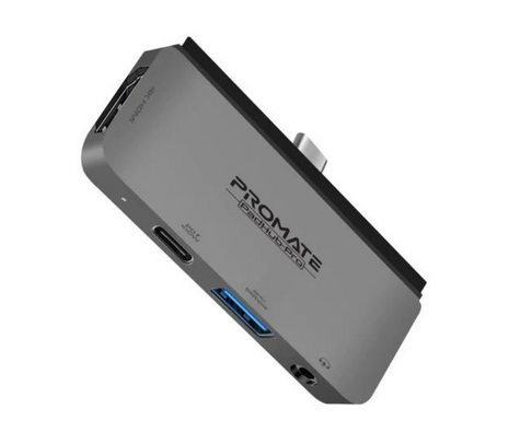 PROMATE PADHUB-PRO HUB USB- C A USB3.0/HDMI/AUX/PD/100W (O)