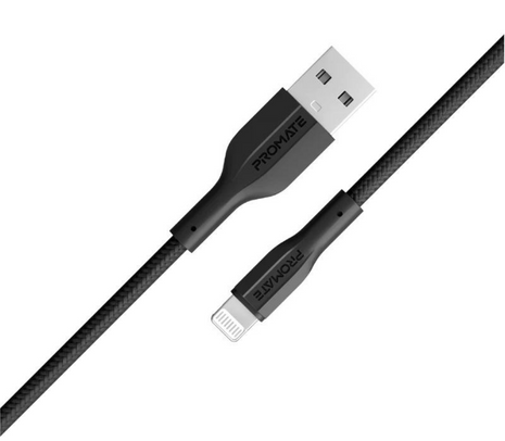 PROMATE XCORD-AI.BLACK CABLE USB-A A LIGHTNING 1M