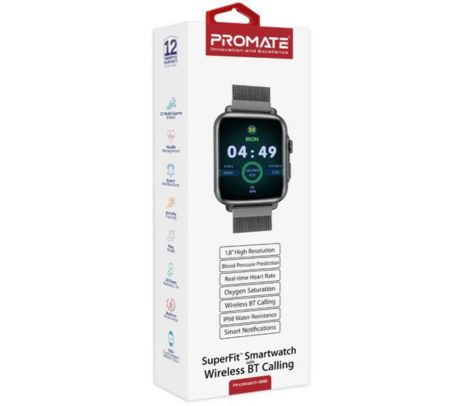 PROMATE PROWATCH-B18.GRAPHITE RELOJ SMART BT 1.8
