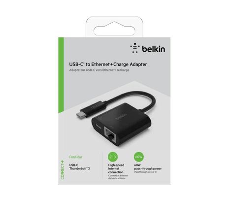 BELKIN INC001BTBK ADAPTADOR USB-C A RED/USB-C (60W) CP