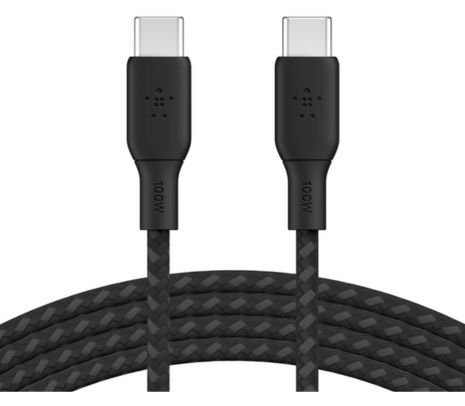 BELKIN CAB014BT2MBK CABLE BRAIDED USB-C A USB-C BLACK 100W