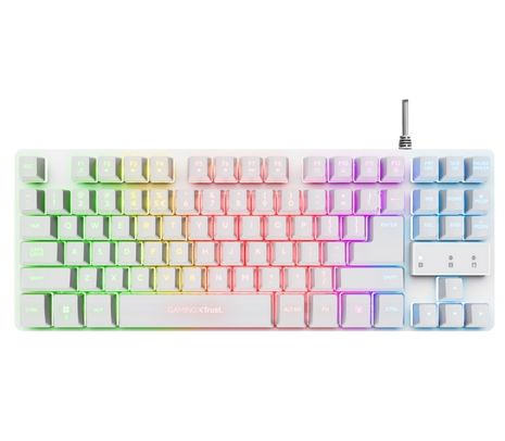 TRUST 24739 TECLADO GXT833 THADO GAMING TKL RGB WHITE