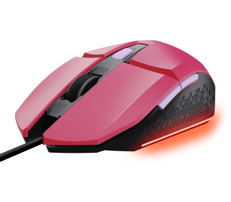 TRUST 25068 MOUSE GAMING GXT109 FELOX PINK CON LED