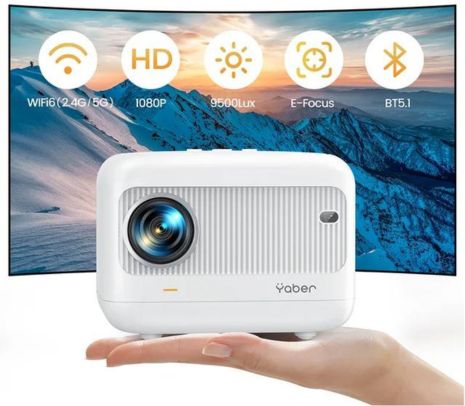 YABER L1 PROYECTOR MINI 1080P WIFI HDMI/USB WHITE