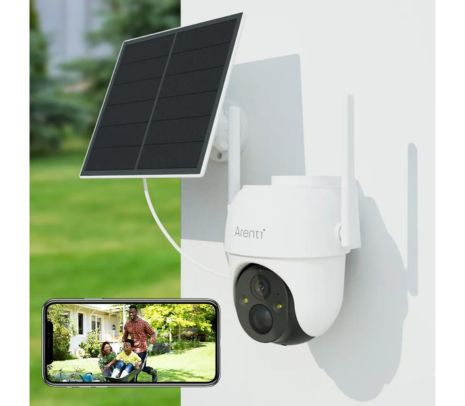 ARENTI GO2T & SP2 CAMARA VIGILANCIA P/EXTERIOR C/PANEL SOLAR