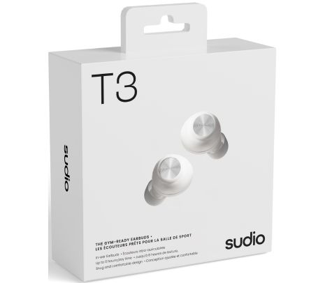 SUDIO T3WHT EARPHONES T3 TWS WHITE