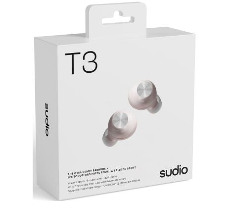 SUDIO T3PNK EARPHONES T3 TWS PINK