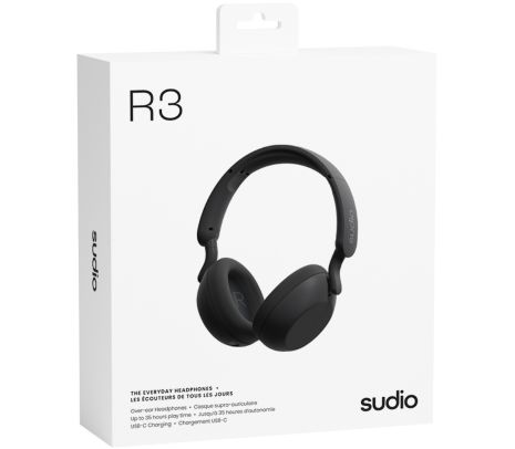 SUDIO R3BLK HEADPHONES R3 BT BLACK