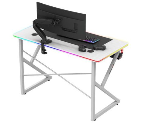 HUZARO HZ-HERO 1.7 MESA/ESCRITORIO GAMING RGB C/LUCES WHITE