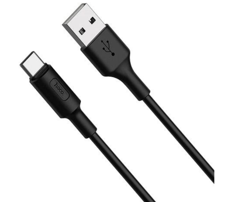 HOCO X25 CABLE SOARER USB-A A USB-C BLACK 1M
