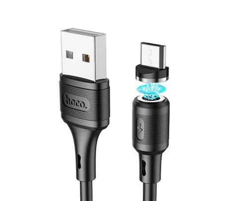 HOCO X52 CABLE SERENO USB-A A LIGHTNING MAGNETICO BLACK 1M