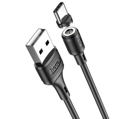 HOCO X52 CABLE SERENO USB-A A USB-C MAGNETICO BLACK 1M