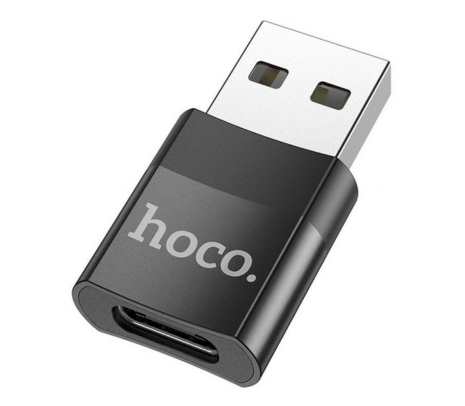 HOCO UA17 ADAPTADOR USB-A A USB-C BLACK
