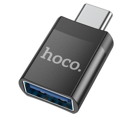 HOCO UA17 ADAPTADOR USB-C A USB-A BLACK