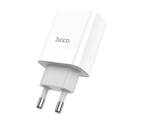 HOCO N25 CARGADOR DE PARED DUAL USB-A EU WHITE