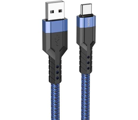 HOCO U110 CABLE USB-A A USB-C BLUE 1.2M