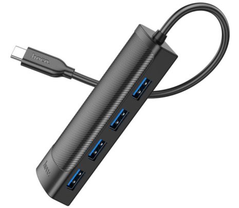 HOCO HB41 HUB 4 EN 1 USB-C A 4 USB-A 3.0 BLACK (D)