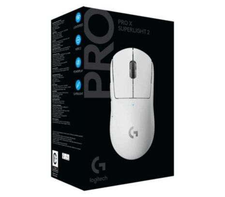 LOGITECH 910-006637 MOUSE PRO X SUPERLIGHT 2 GAMING WHITE INAL