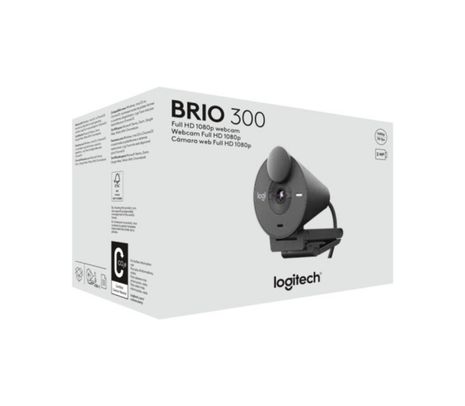 LOGITECH 960-001413 WEBCAM BRIO 300 GRAPHITE SAMR USB-C PROMO **