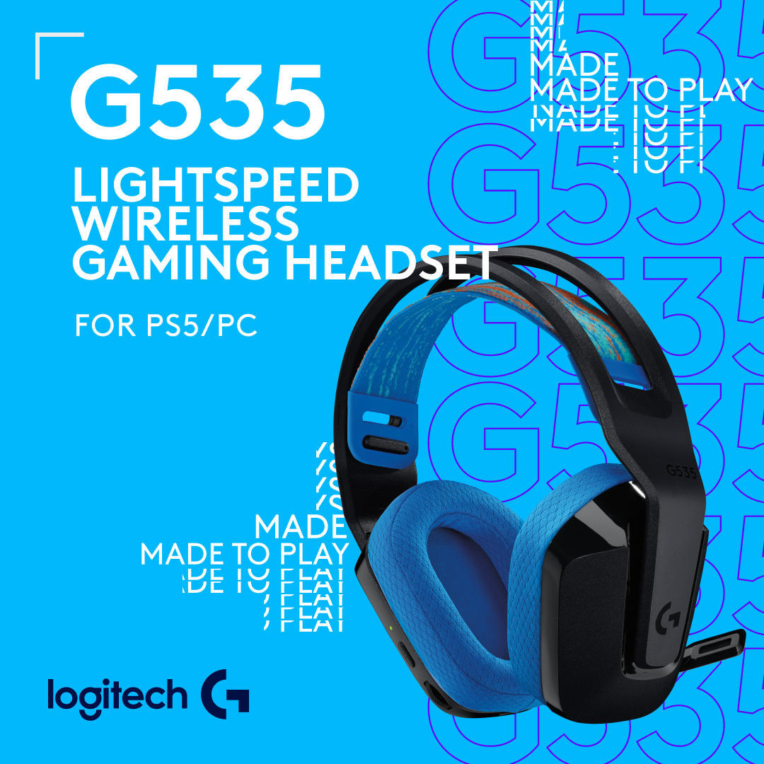 LOGITECH 939-002218 HEADSET G535 GAMING P/PS4/PS5 INAL BLUE