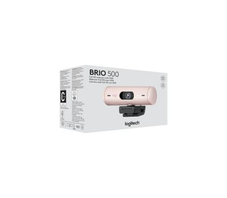 LOGITECH 960-001418 WEBCAM BRIO 500 ROSE AMR USB-C P/PROMO **