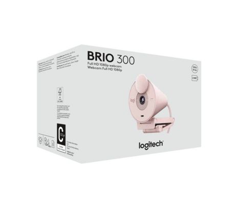 LOGITECH 960-001446 WEBCAM BRIO 300 ROSE SAMR USB-C P/PROMO **