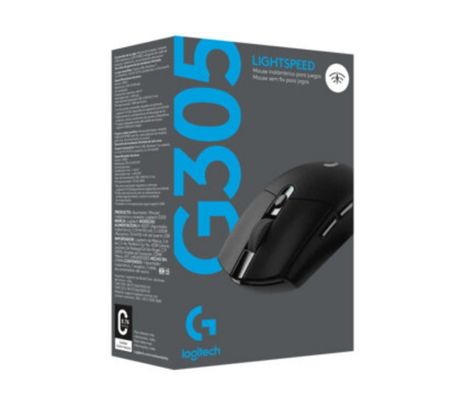 LOGITECH 910-005281 MOUSE G305 GAMING BLACK INALAMBRICO **